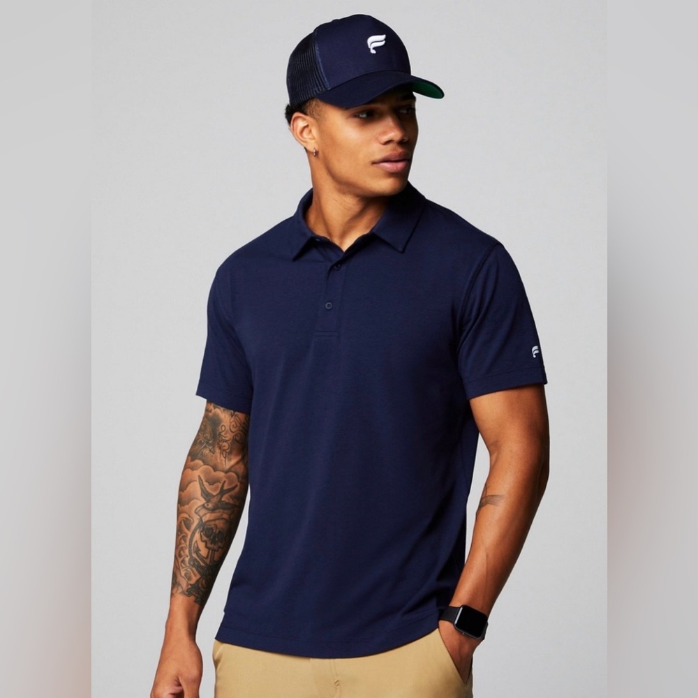 Fabletics The 24-7 Polo - Navy NWT